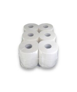 6 Handtuchrollen, Hochweiß, 20cm Breit, perforiert, 160m lang, 450 Blättiger Papierhandtuchrolle für Haus und Garten