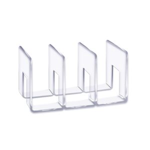 LUGUNU Acryl Geldbörse Organisator Bürobedarf Schreibtisch Trennwand Halter Ständer (1 Packung mit 3 Abschnitten)