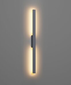 Klighten Lange Wandleuchte LED Aussen Innen 28W 1750LM, Wasserdicht IP65 Villa Außenlampe für Garten Terrasse, Warmweiß