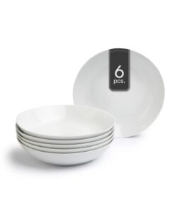 Suppenteller 6er Set Porzellan Weiß Ø 20 cm - Tiefteller Salatteller