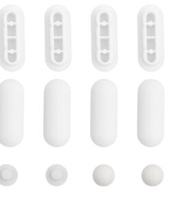 Dokeno 12 Stück WC Sitzdeckelpuffer Weiss für Zuhause Büro Hotel Stoßstangen Pads Auflagestopfen Dämpfer Ersatzteil