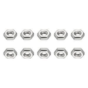 DTGN #8-32 UNC Sechskant Muttern - 100 Pack - Gut für Haus und Garage Reparatur - Edelstahl 304 Sechskantmuttern - Silbe