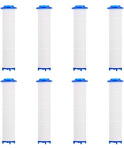 XIATIAN Baumwolle Filter für Regenduschkopf, sauberer Wasserkern, 8 Stück Sediment Kartusche, 9,5 x 2 cm, gefiltert