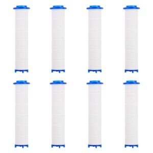 XIATIAN Baumwolle Filter für Regenduschkopf, sauberer Wasserkern, 8 Stück Sediment Kartusche, 9,5 x 2 cm, gefiltert