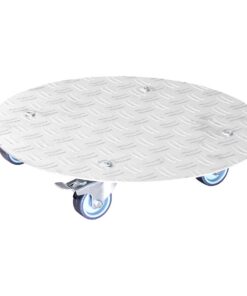 Wagner Pflanzenroller Alaska Ø 38 x 7,5 cm - Blumenroller für alle Bereiche - 2 Total-Feststeller - Tragkraft 100 kg - M