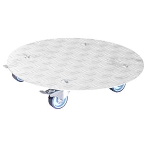 Wagner Pflanzenroller Alaska Ø 38 x 7,5 cm - Blumenroller für alle Bereiche - 2 Total-Feststeller - Tragkraft 100 kg - M