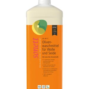 Sonett Olivenwaschmittel für Wolle und Seide - Sanfte Reinigung - Hausfrauen lieben diesen naturalen Reiniger - 1 Liter