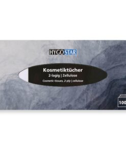 Hygostar Kosmetiktücher 4000 Stück | Zellulose, weiss, 2-lagig, 100 Stück/Packung
