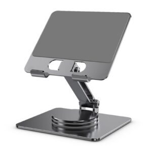 Zienstar 360° Drehbarer Aluminium-Tablet-Ständer für iPad und Handy, Verstellbar bis 4–14 Zoll,TAILLE subscriber