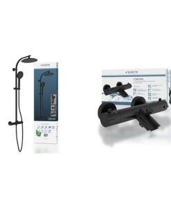 SCHÜTTE MADURA Thermostatischer Duschsystem Duschset Regendusche für Badewannenarmatur LONDON | SCHÜTTE MADURA Duschsys