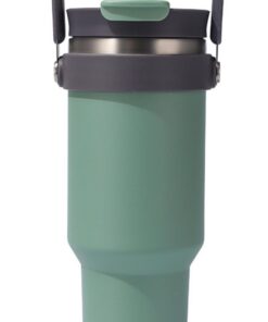 Oyadomi Thermobecher Grün 1.2L BPA Frei Strohhalm Thermosflasche
