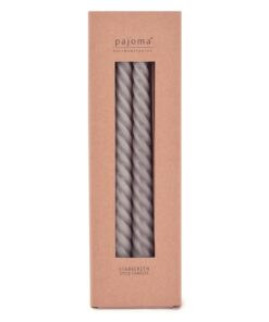 pajoma® Gedrehte Stabkerzen - Hochwertige Drehkerzen, 8 Stück, 45g Wachsgewicht, ca. 5 Std. Brenndauer | Premium Spiralk