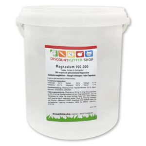 Discountfutter.shop - Magnesium 100.000 - Pellets 5 kg ohne Getreide und Zuckerzusatz, stark dosiert, für schreckhafte P