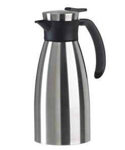 Emsa Soft Grip Isolierkanne 1 Liter Edelstahl 12 Std. Hefe 24 Std. Kalt Schwarz 508932