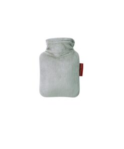 Hugo FroschMini-Wärmflasche – auslaufsicher & geruchsneutral – für Baby –Made in Germany – 0,2l Grau – kuscheliges Velou