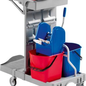 EVO-PRODUCTS Reinigungswagen Poly II Reinigung für professionelle Reiniger und Bedienung für Büros und Fabriken 2x15l