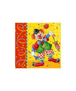 Clown-Serviette 3-Lagig - Für Familie - Ideal für Buffet-Abendessen - Sauber und praktischatkion 20 Stück/Paket