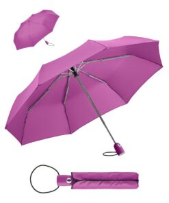 FARE Lila Regenschirm - automatisch öffnend & schließend - windsicher & sturmfest - perfekt für Damen & Herren - kompakt