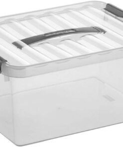 Sunware 78300017 - Aufbewahrungsbox "The Q-Line", 15 Liter, Transparenzdeckel, für Haushalt, Speisekammer, 1 Stück