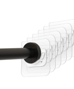 Andibro Selbstklebend Duschvorhangstangenhalter Duschinstallation Ohne Bohrenườn für Duschen Bohrerfreie Wandmontage