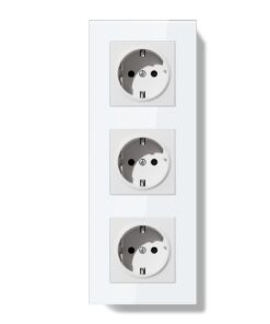Schuko Steckdose Unterputz 16A 3-Fach Weiß für Sicherheit und Bequemlichkeit | Schuko Steckdose Wandinstallation 86 * 2