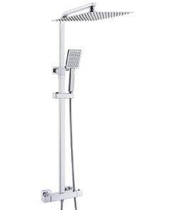 Auralum Duscharmatur Komplettset mit Thermostat für Das Haus und Garten mit 30X30cm Duschkopf, Recycled Claim Standard (