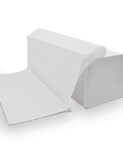 Defacto Papierhandtücher extra weiche Handtuchpapier, Weiß für Spender | 3200 Stück Falthandtücher, 2-Lagig, 25x23 cm |