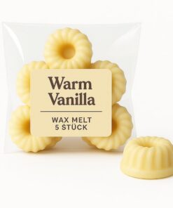 Duftwachs Warme Vanille | 5er Set Duftkerzen | Ideal für Relaxation und Winterabende | Duftwachs Warme Vanille | 5er Se