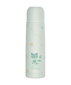 Miniland Thermy Mint 500 ml. Hochwertige Edelstahl-Isolierflasche für Erwachsene bei Warm- und Kaltbewahrung von Getränk
