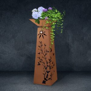 Rost Säule RS124+S11 Säulen konisch Deko Blumen für Garten