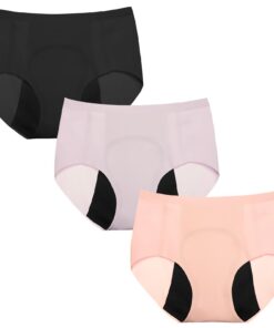 INNERSY Periodenunterschwäsche für Mädchen leicht und nahtlos 8-16 Jahre 3 Pack OEKO-TEX STANDARD 100