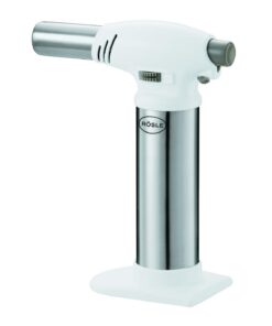 RÖSLE Flambierbrenner Hochwertiger Gasbrenner für Delikatesspeisen.White Edelstahl 18/10ABS Flammenregulierung bis 1300°