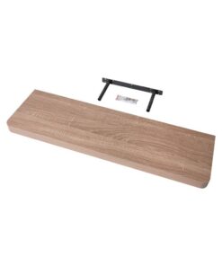 Velano - Wandregal 80x24 cm - Küchenregal - Sonoma-Eiche - Hängeregal - Deko Wohnzimmer | Velano - Bücherregal Wand - B