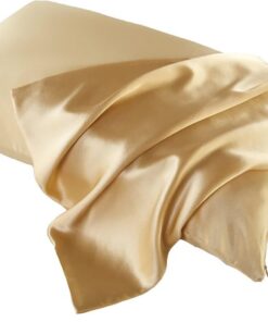 Reiner-Seide-Kissenbezug Satin Doppelseitig 16 mm Hautschlaf Versteckter Reißverschluss 6A Güteklasse 9,51x66cm