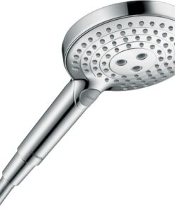 Hansgrohe Raindance Select S Wassersparender Duschkopf 5,7 l/min (EcoSmart+), Sparduschkopf mit Antikalk-Funktion, Chrom