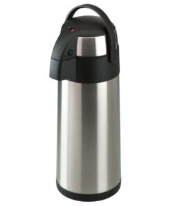 axentia Airpot Silber Edelstahl Pumpkanne 5L Volumen
