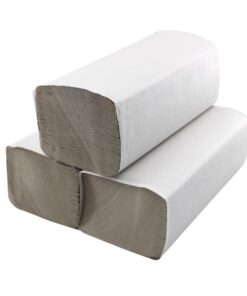 Pakla - 10.000 Blatt Papierhandtücher Grau - All Zweck - Spender tauglich - Natur- ZZ-Falz - Einweghandtücher - 25 x 23