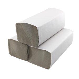 Pakla - 10.000 Blatt Papierhandtücher Grau - All Zweck - Spender tauglich - Natur- ZZ-Falz - Einweghandtücher - 25 x 23