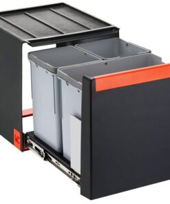 Franke Cube 40 Handauszug 3-fach Mülleinhäusen für Küchenabfälle | Franke Cube 40 3-fach Mülleinhäusen 14 Liter + 2x 7