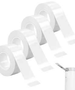 4 Rollen Thermo Etikettenband, Wasserdicht, Angepasstes Etikettendruckpapier, Thermal Label Tape für Haus und Büro