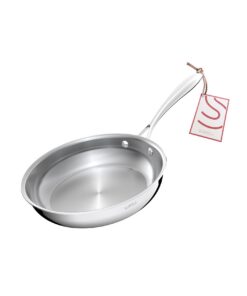 Edelstahlpann Geschirrspüler und Backofen Safe 24 cm Induktionspann Recycled Claim Standard gleichmäßige Wärmeverteilung