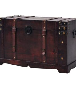 vidaXL Vintage Holztruhe für Schatzkisten und Piratentrühe zur Aufbewahrung von Spielwaren