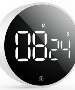 VOCOO Digitaler Küchentimer Magnetisch mit 3 Lautstärkestufen & Großem LED-Display für Heim Fitness Klassenzimmer inkl.