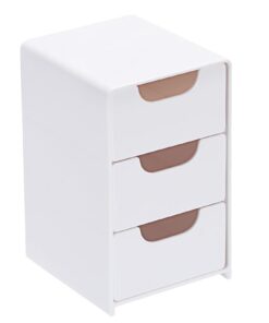 SUMTree weißer Büro Schreibtisch Organizer mit Schubladen für Schreibwaren und Kosmetik