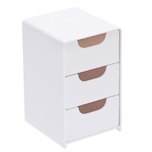 SUMTree weißer Büro Schreibtisch Organizer mit Schubladen für Schreibwaren und Kosmetik