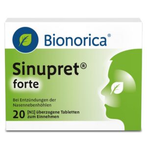 Sinupret Forte – 5-fache Pflanzenkraft bei chronischer Nasennebenhöhlenentzündung. Löscht Schleim, öffnet die Nase und b