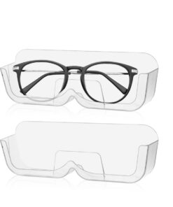 2 Stück Brillenhalter Sonnenbrillen Aufbewahrung - Transparenz-Box für Auto (Transparenz) 2 Stück Brillenaufbewahrung
