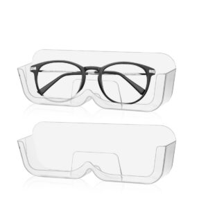 2 Stück Brillenhalter Sonnenbrillen Aufbewahrung - Transparenz-Box für Auto (Transparenz) 2 Stück Brillenaufbewahrung