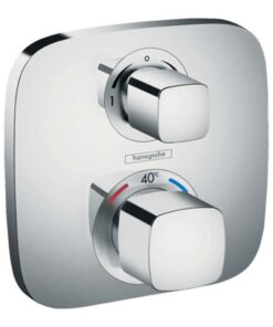 Hansgrohe Ecostat E - Thermostat Unterputz Chrom 15708000 SafetyStop Mischbatterie 2 Verbraucher 40°C[eckig]