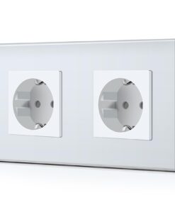 BSEED 2 Fach Schuko Steckdose für Haus & Garten 16Amp 250V Weiß BSEED Schuko Doppelsteckdose 16Amp 250V Verlängerungsste